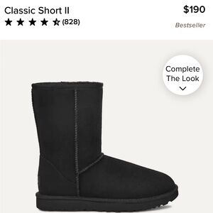 UGG classic short boot black